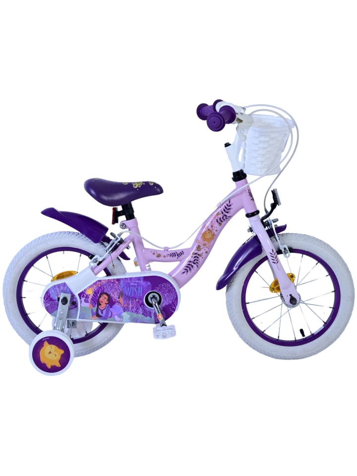Volare Kinderfahrrad Disney Wish Fahrrad für Mädchen Rosa 14 Zoll Kinderrad 3 Jahre günstig kaufen onesize