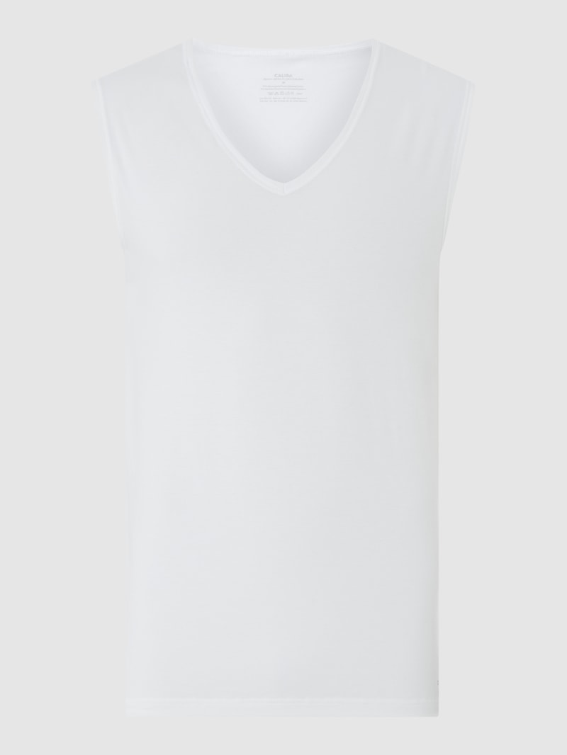 Tanktop mit Stretch-Anteil in weiß