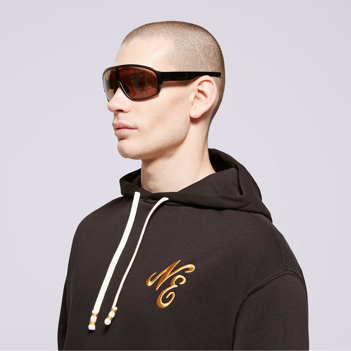 NEW ERA HOODIE NE SCRIPT LOGO NONE Schwarz
