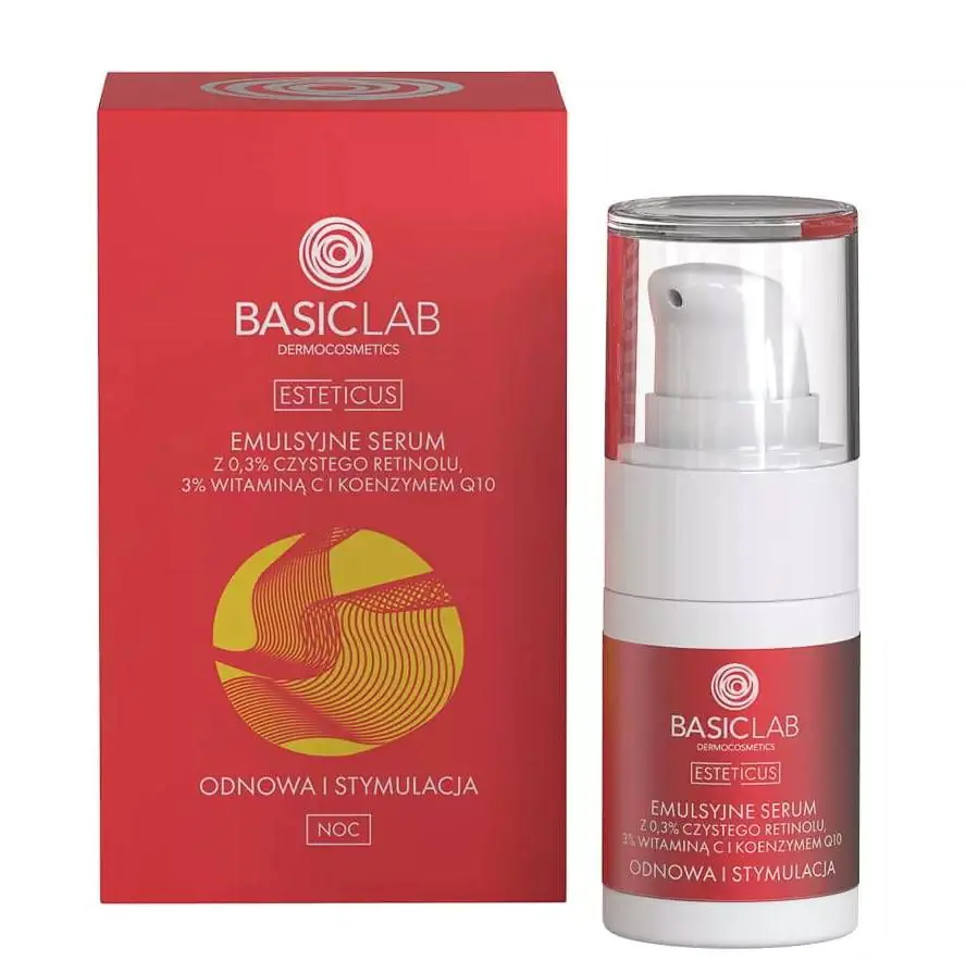 BasicLab Esteticus Emulsion Serum med Retinol 0,3% og C-vitamin 3%
