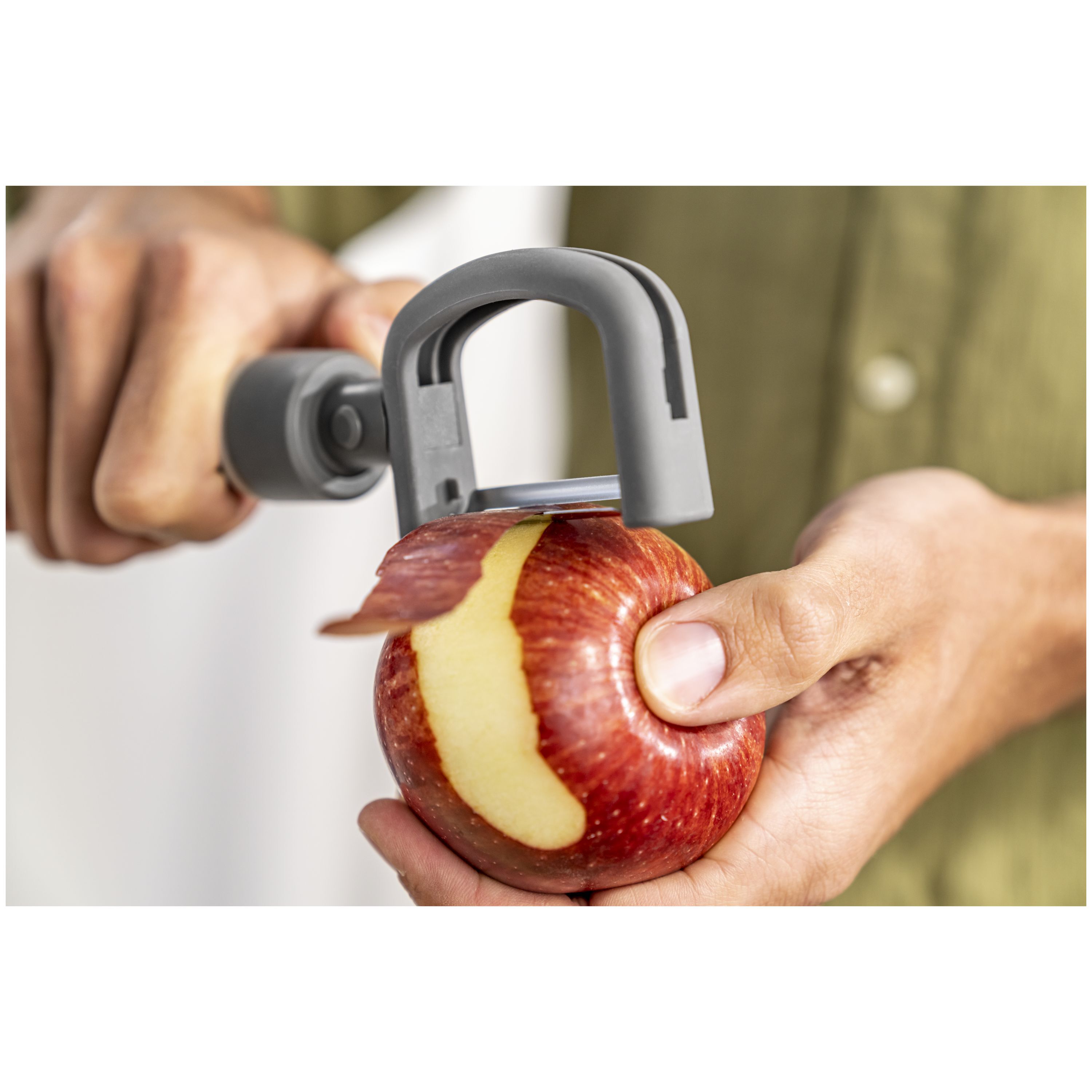 2-in-1 Sparschäler, Grau