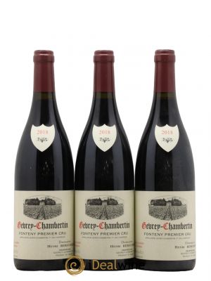 Gevrey-Chambertin 1er Cru Fonteny Henri Rebourseau (Domaine)  2018 - Lot de 3 Bouteilles