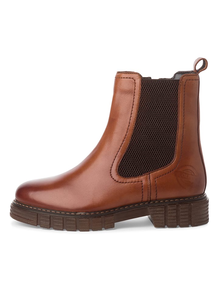 s.Oliver Leder-Boots in Hellbraun günstig kaufen