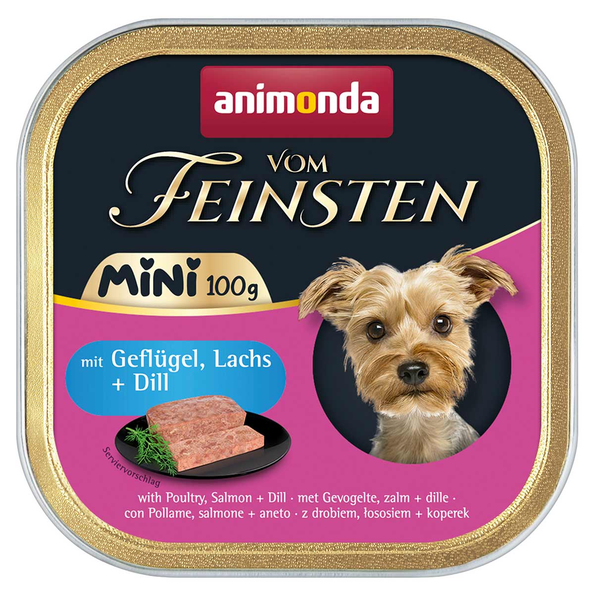 animonda vom Feinsten Mini Geflügel, Lachs + Dill bei ZooRoyal