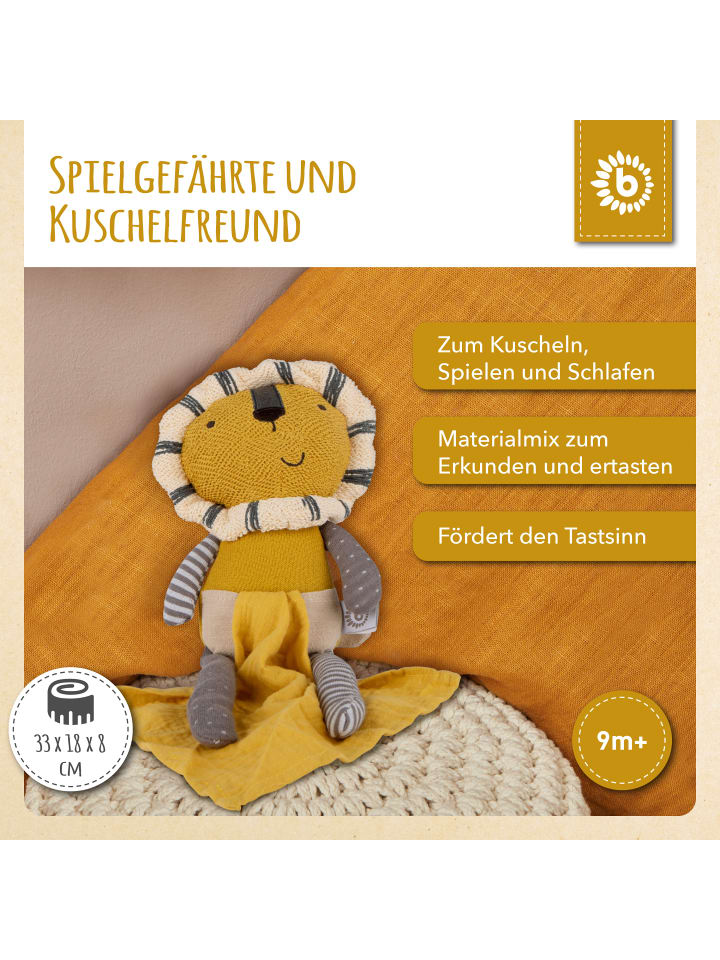 Bieco Spielwaren Kuscheltier Löwe mit Schmusetuch - ab Geburt in Gelb günstig kaufen onesize