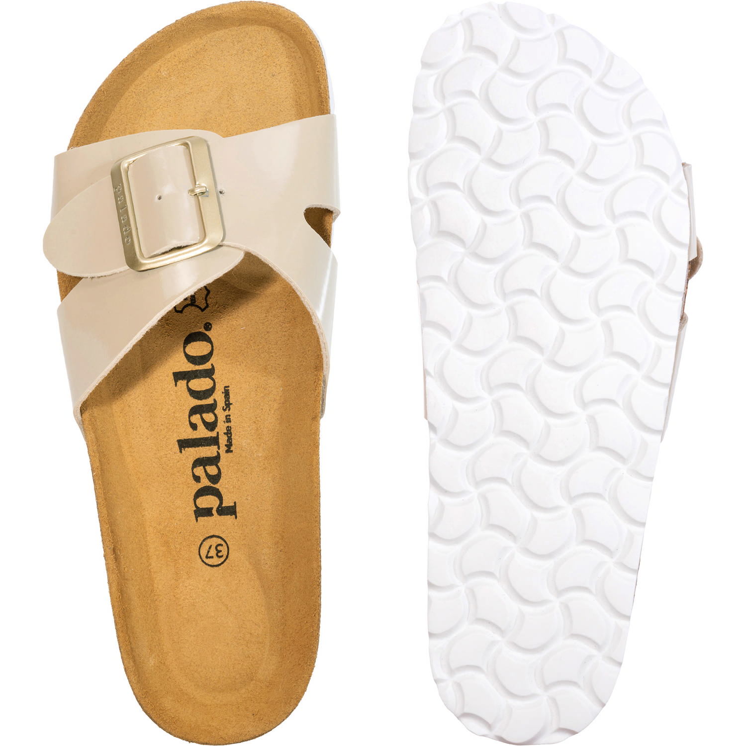 Palado Tinos Lack, Pantoletten, Damen, Beige