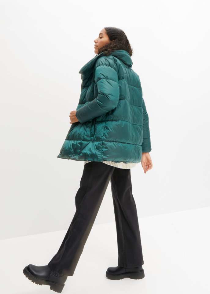 Glänzende Steppjacke
