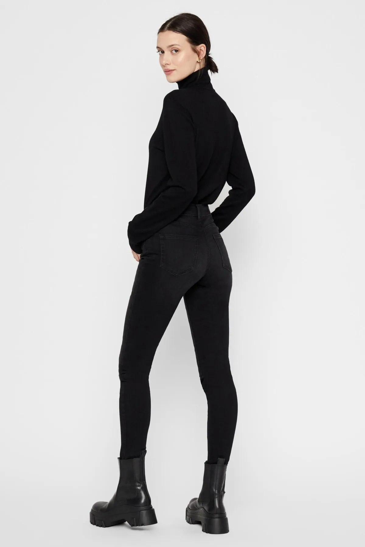 PIECES  Jeans - Schwarz - Skinny