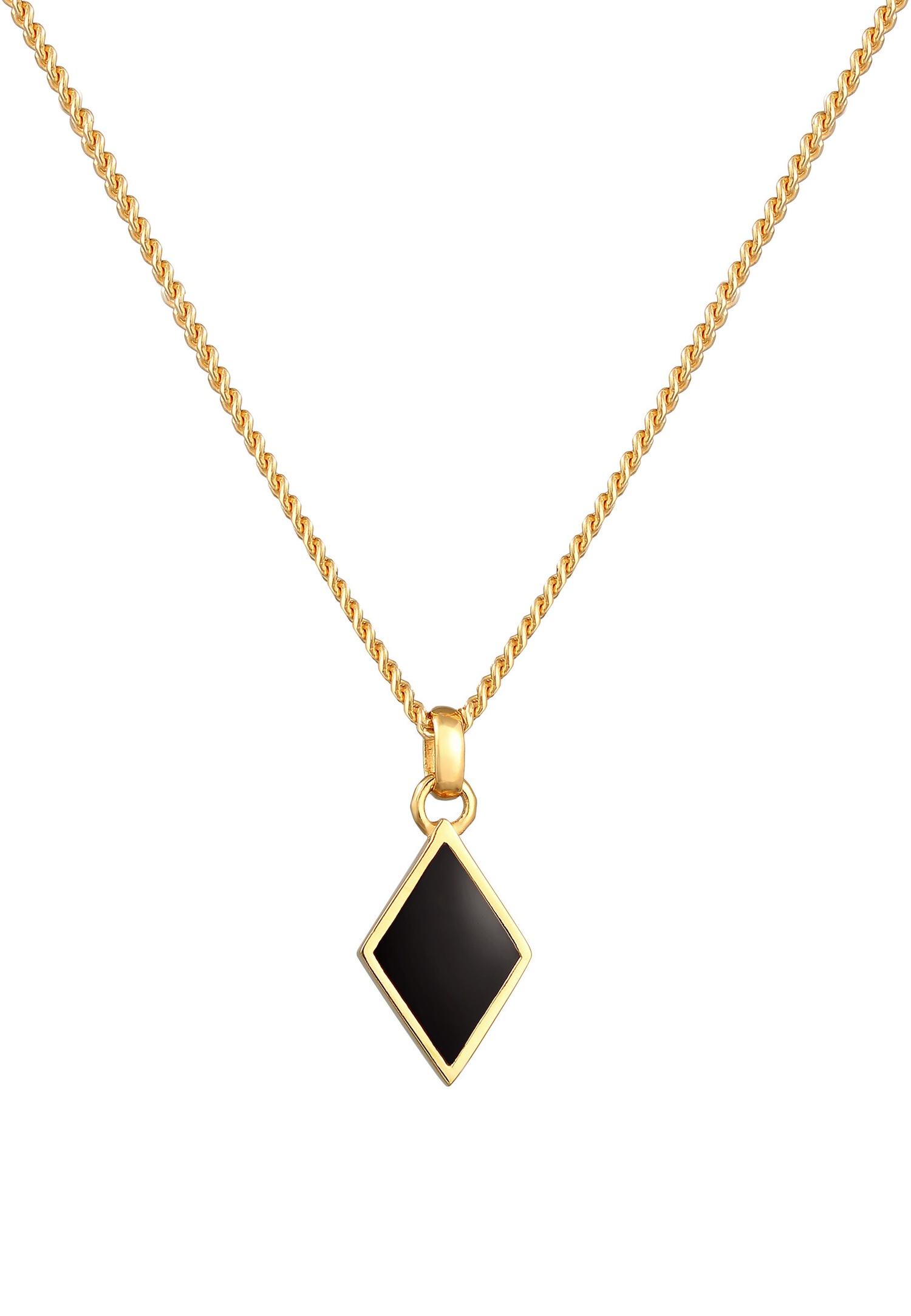 Colgante Geo Diamond para hombre de KUZZOI con esmalte en plata de ley 925
