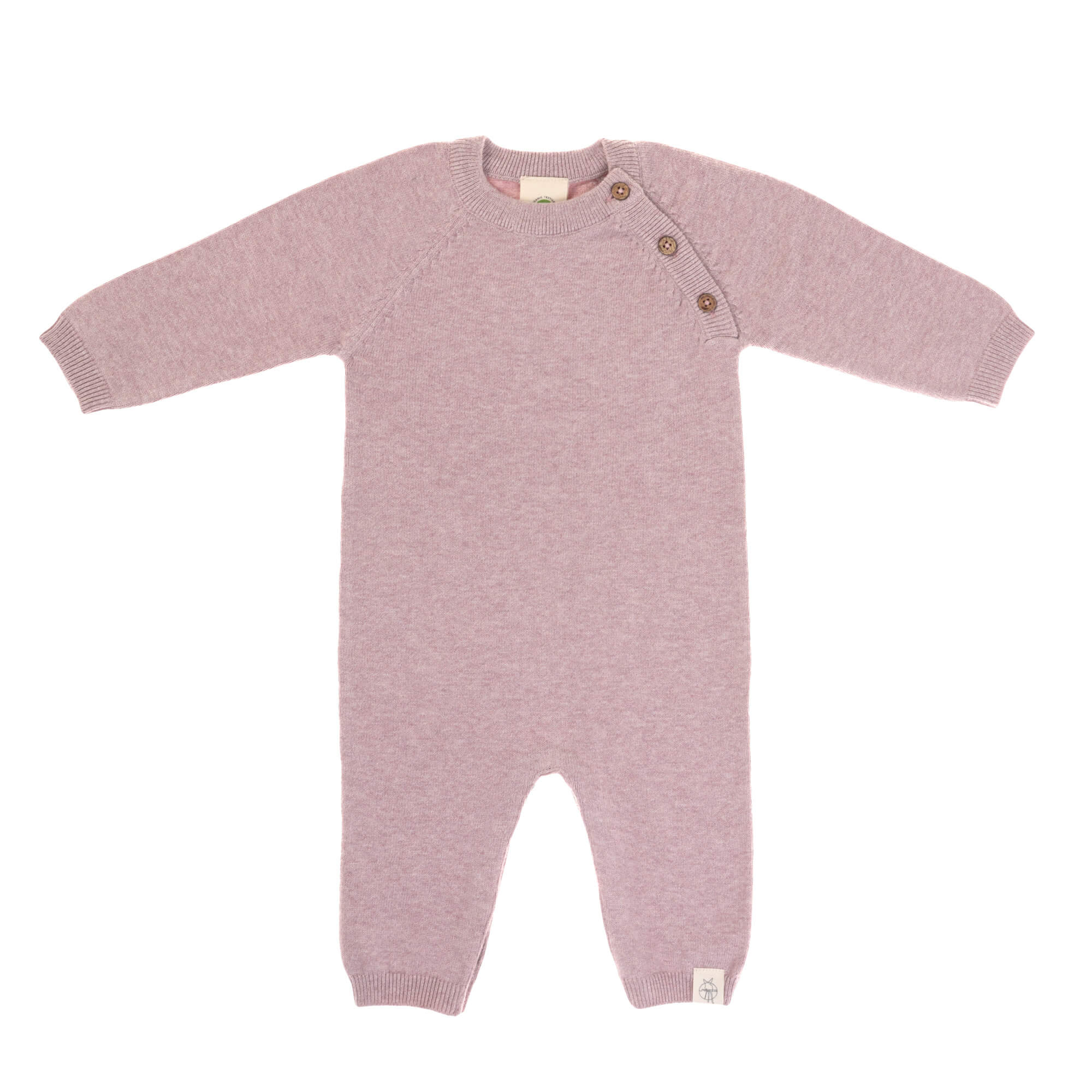 Baby Strampler - gestrickter Overall, Rosa