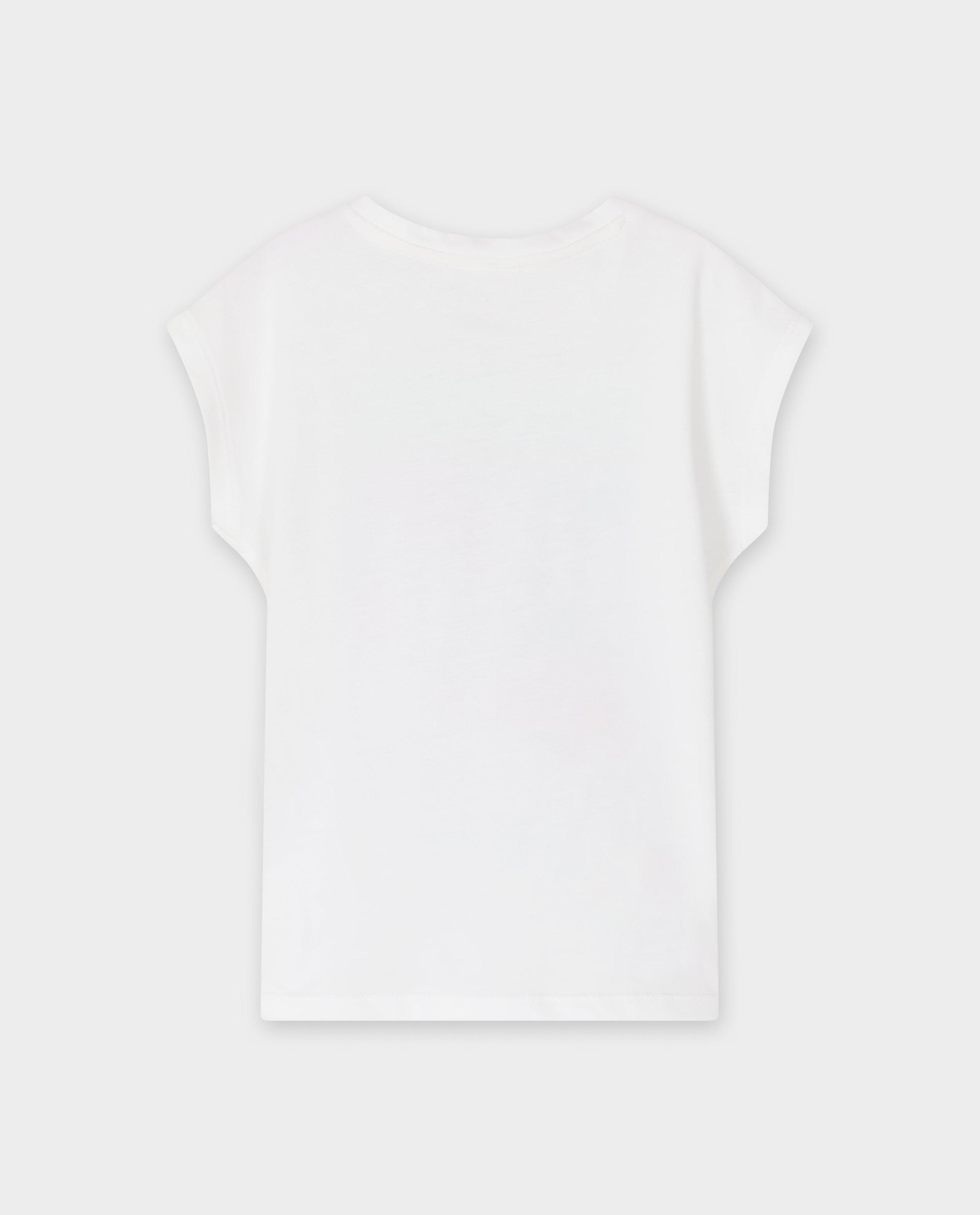 Tricou S. Oliver cu imprimeu alb