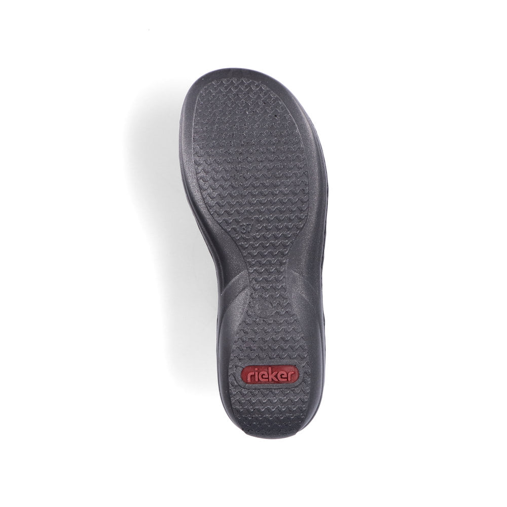 Rieker Damen Riemchensandalen asphaltschwarz