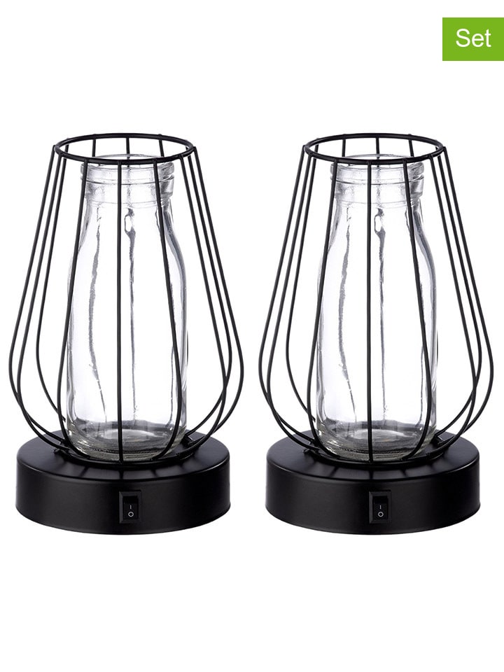 GILDE 2er-Set: LED-Vasen 
