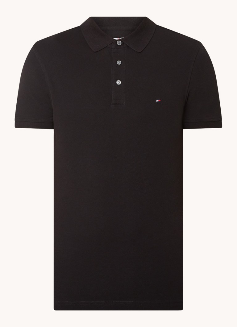 Polo Tommy Hilfiger 1985 slim fit com bordado do logotipo