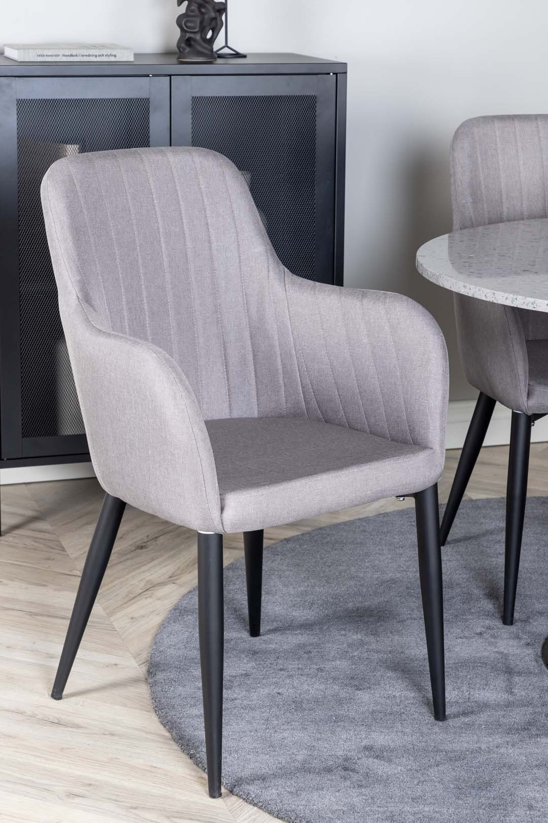 ebuy24 Essgruppe Razzia Essgruppe Tisch grau und 4 Comfort Stühle g