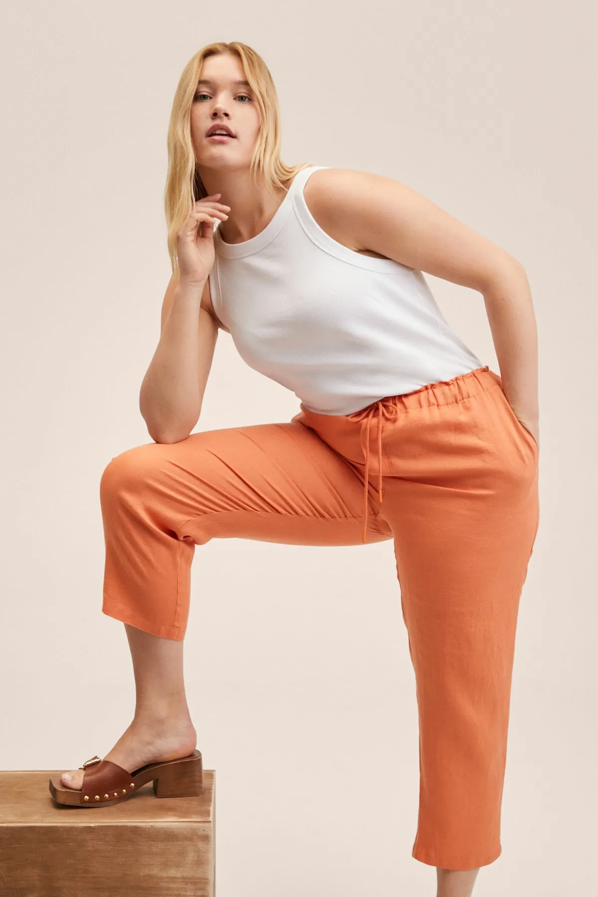 MANGO  Orange Damenhose 27067105