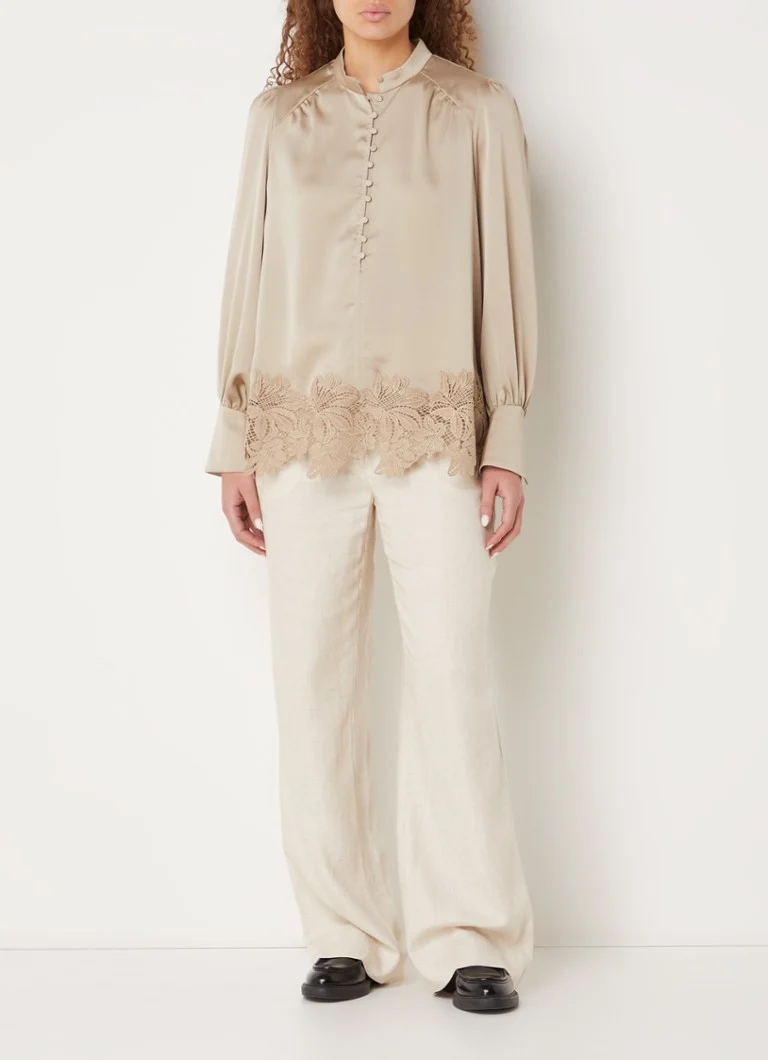 Tunica Bruuns Bazaar Acacia Katara con dettagli in pizzo