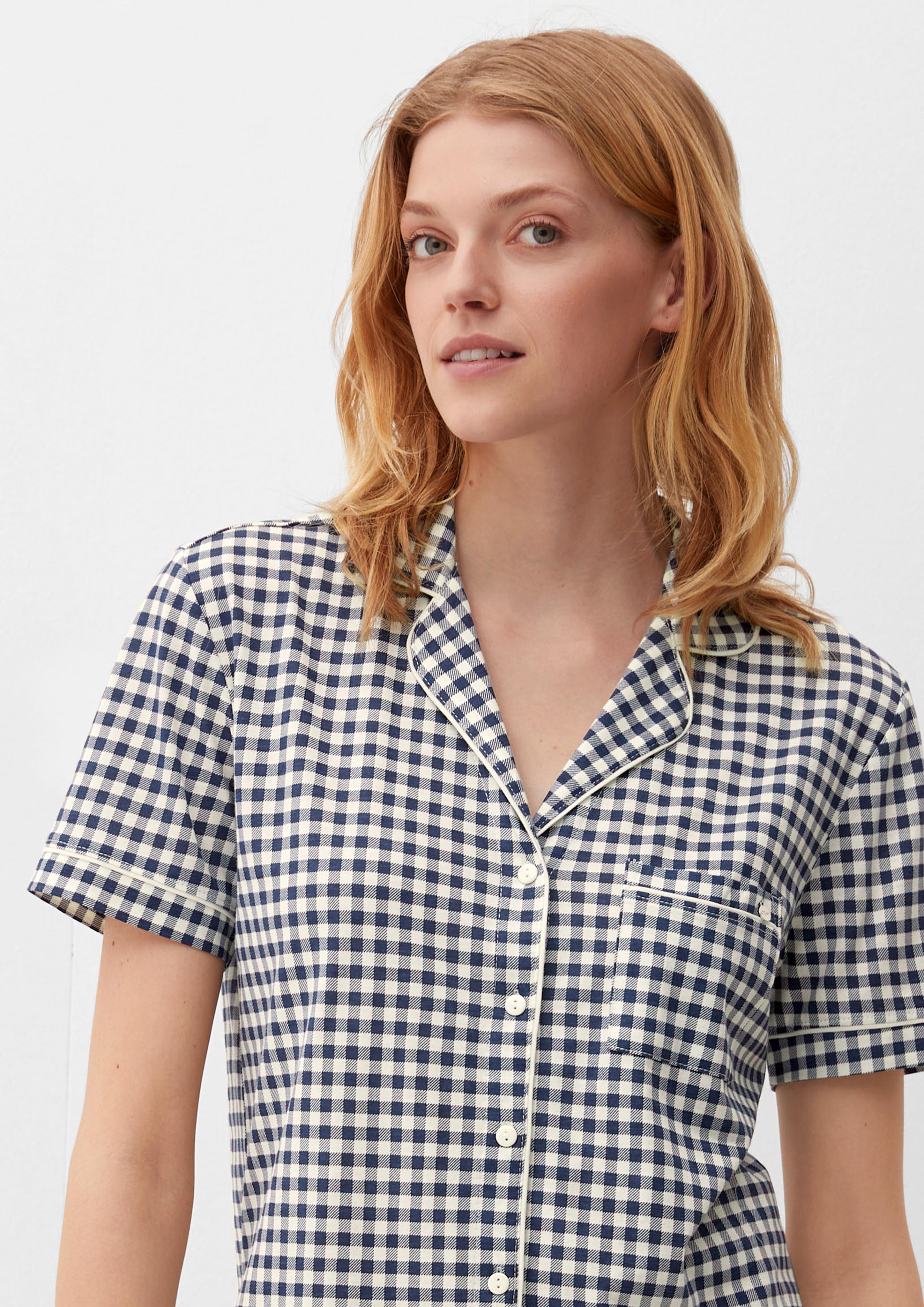 Kurzer Pyjama mit Vichy-Muster  6008449-5870