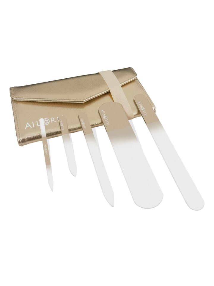 Ailoria CONTOUR LUXE Glas-Nagelfeilenset in gold günstig kaufen onesize