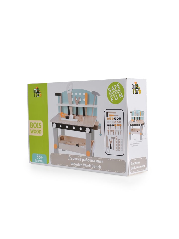 Moni Kinderwerkbank 1176 Holz in bunt günstig kaufen onesize
