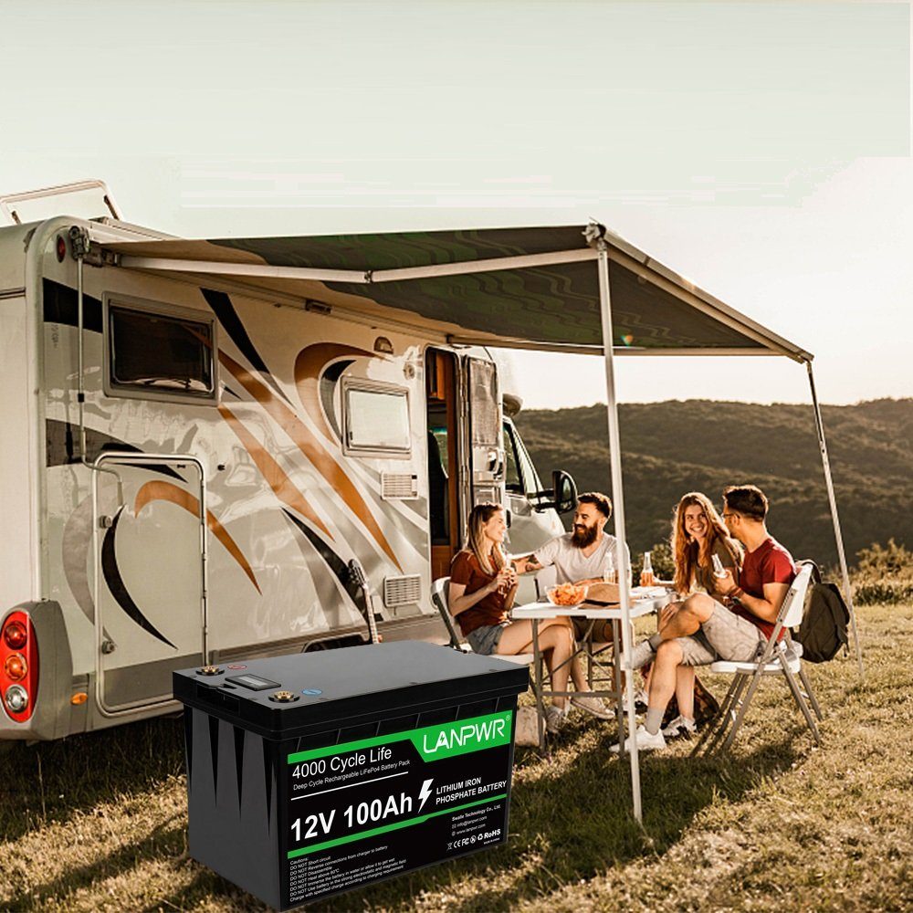 Tidyard Stromerzeuger 12V 100AH LiFePO4-Akku,Akkus und PowerBanks,Leichtgewicht Batterie, (Energiespeicherbatterie, LiFePO4 Batterie Powerstation für Stromausfall, Reise,Camping,Angeln), Notstromversorgungen,Max. Last-/Wechselrichterleistung: 1280 W
