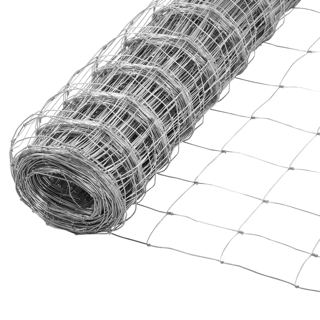PawHut Maschendraht Drahtgitter Gartenzaun 52 x 1 m Volierendraht Drahtzaun Rolle Masche stark Stahl Silber