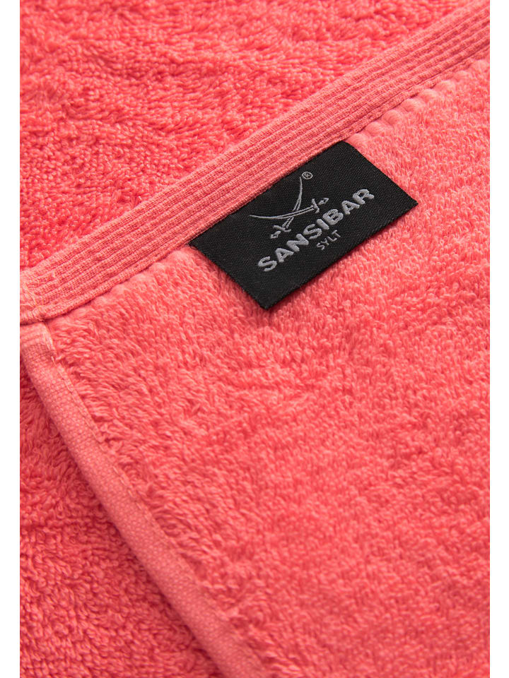 Sansibar 2er Handtuch-Set „Frottier-Kollektion Classic“, 50x100 cm in Koralle günstig kaufen onesize