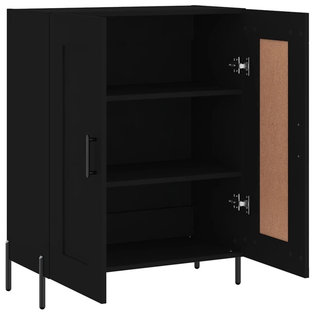 vidaXL Sideboard Sideboard Schwarz 69,5x34x90 cm Holzwerkstoff (1 St)