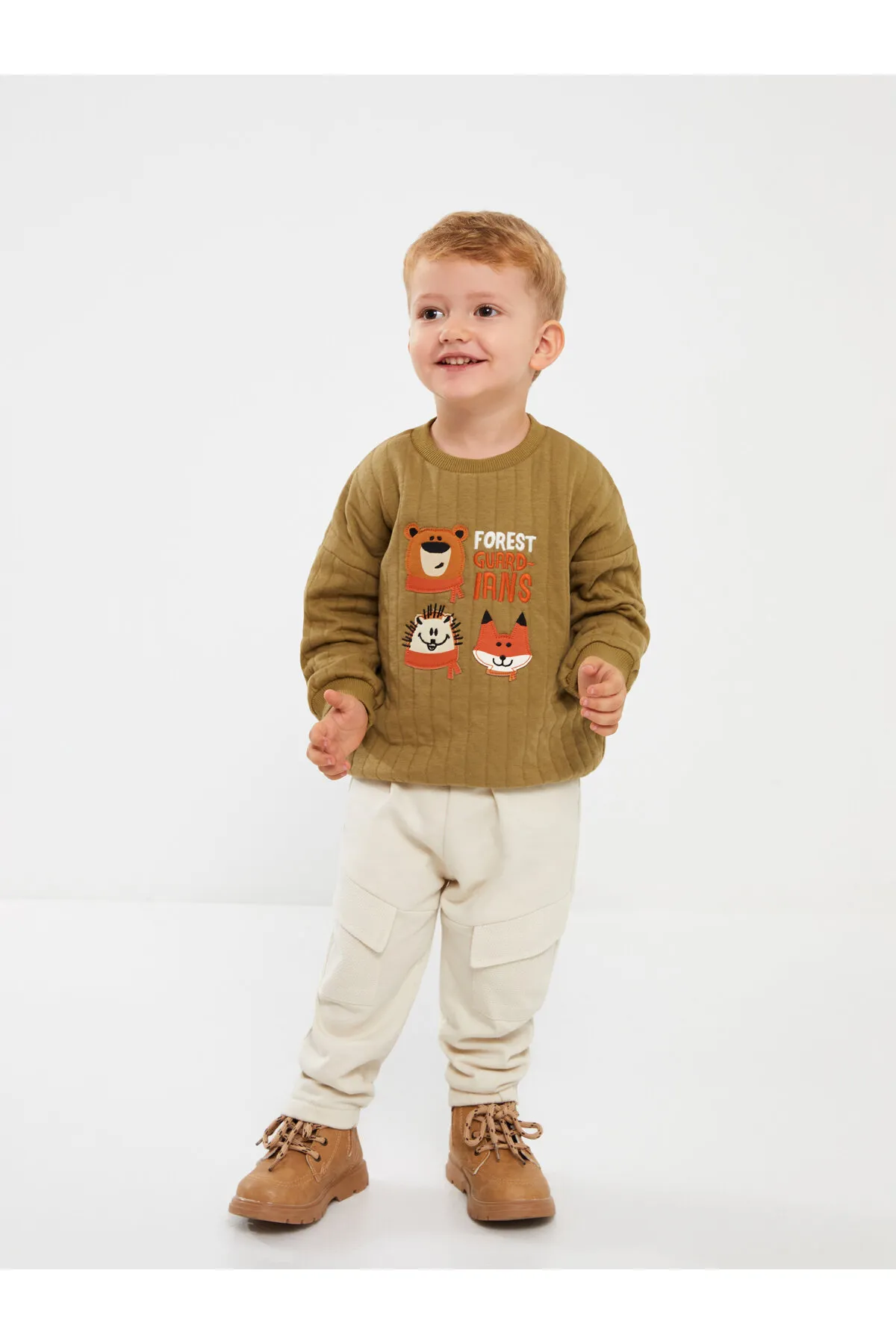 LC Waikiki  Langarm-Sweatshirt für Babys mit Rundhalsausschnitt