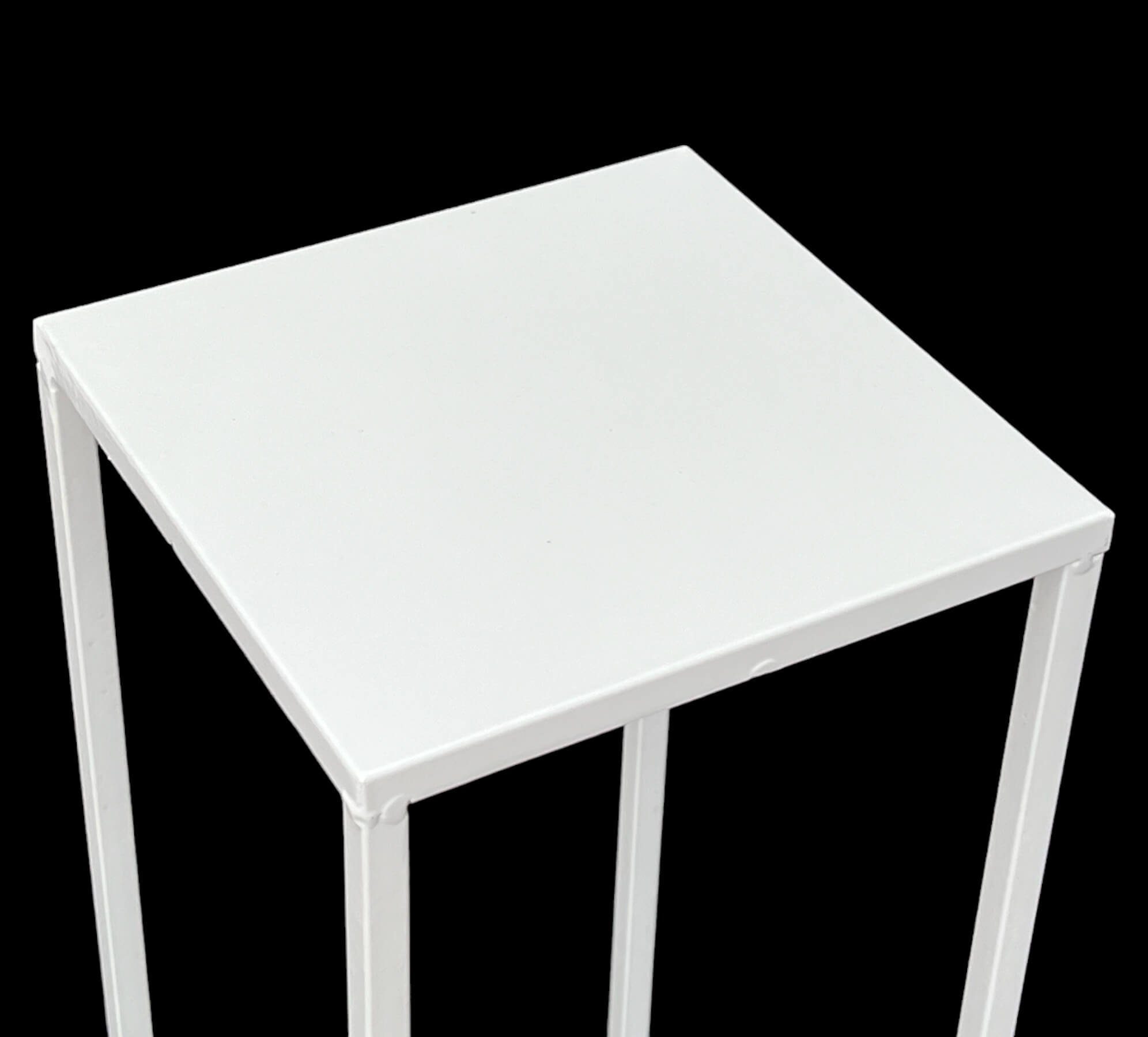 DanDiBo Blumenhocker DanDiBo Blumenhocker Metall Weiß Eckig 50 - 70 cm Blumenständer