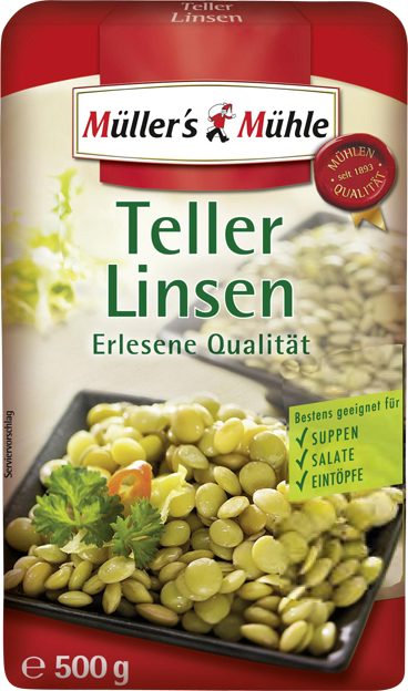 Müller's Mühle Teller Linsen