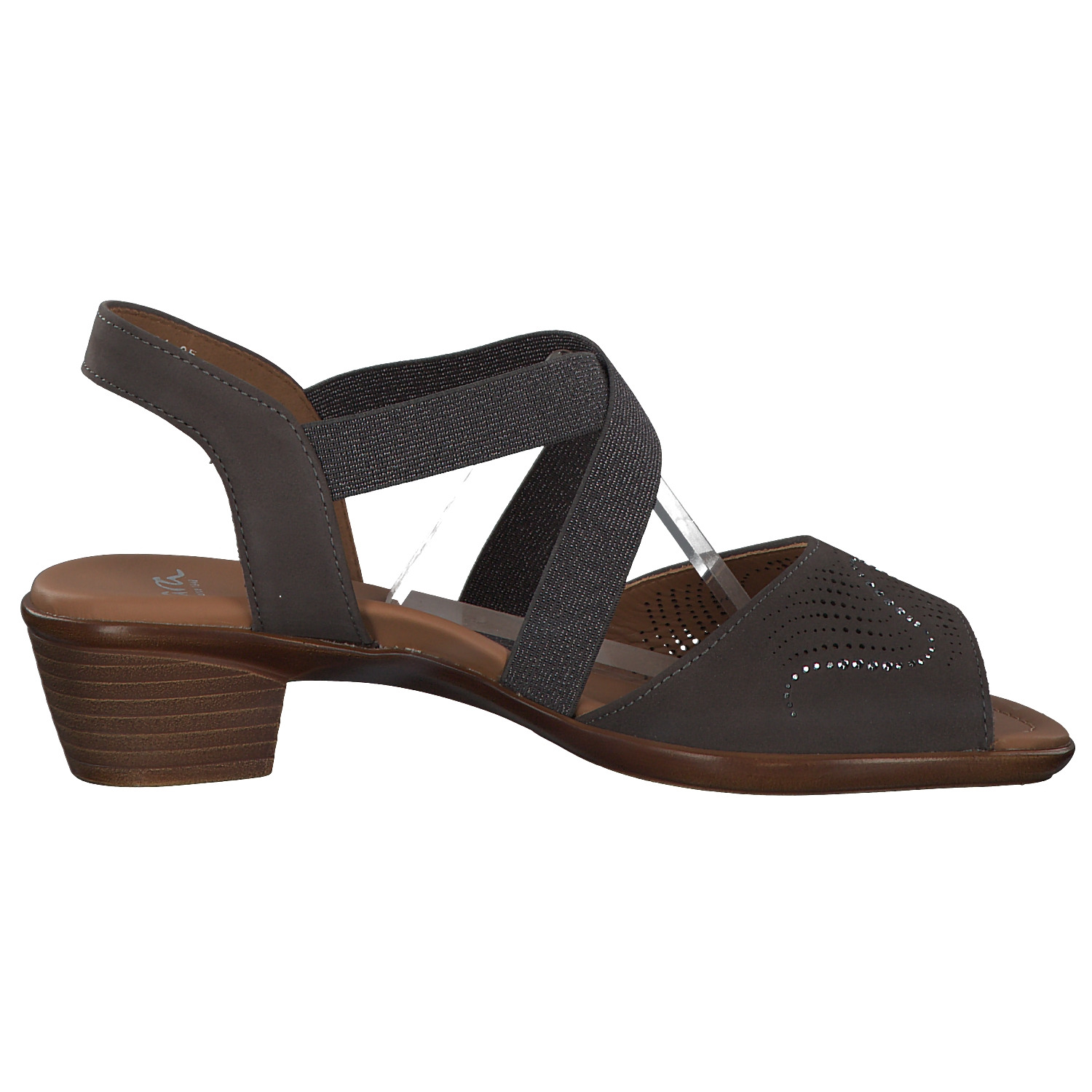 Ara Lugano 35764, Sandaletten, Damen, Grau (Street)