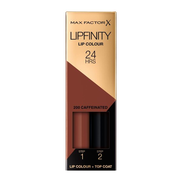 Max Factor Lipfinity ajakrúzs 200 koffeintartalmú, kétlépcsős, hosszan tartó rúzs 2,3ml