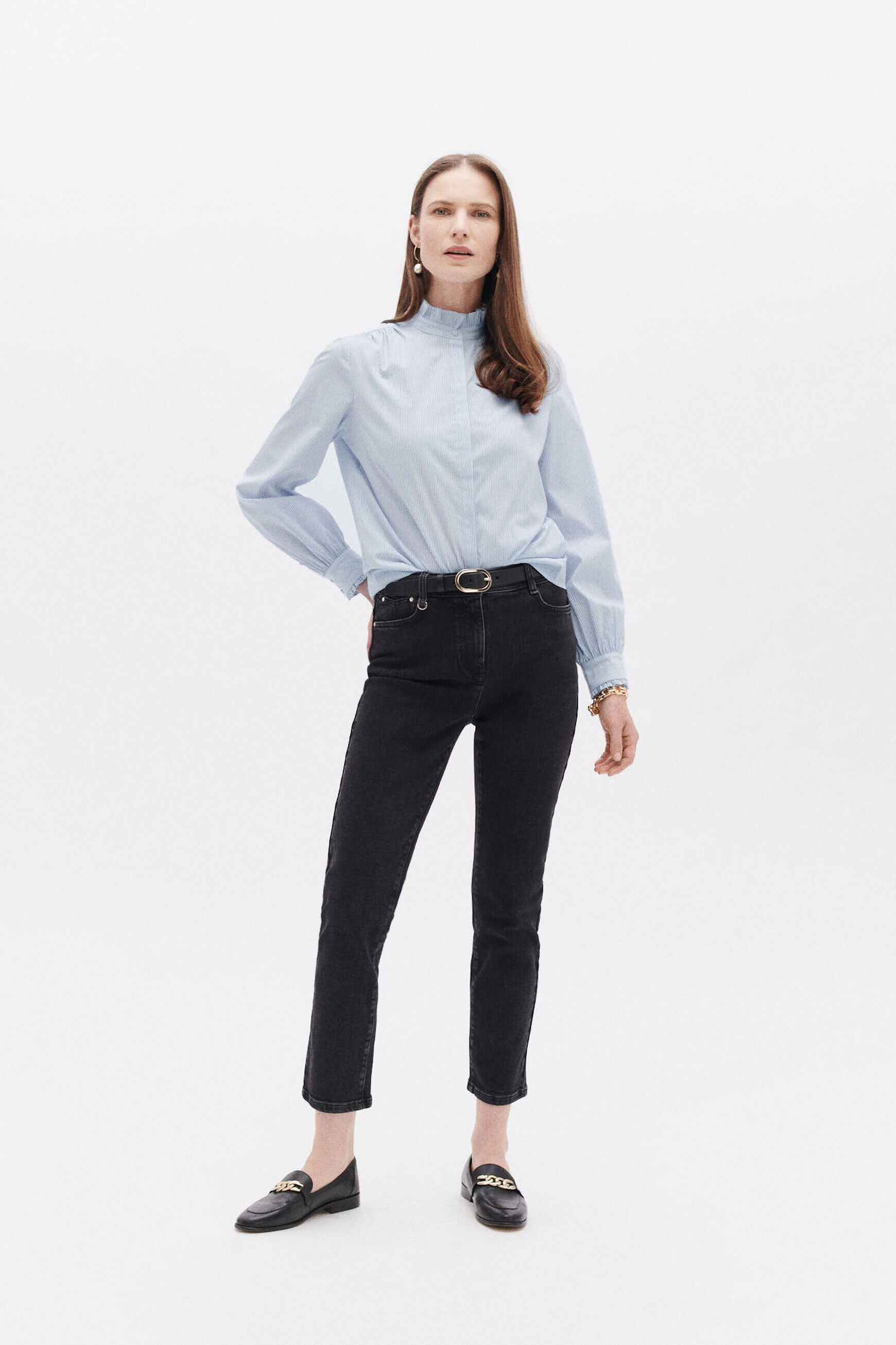 Chemise cantoine denim stone femme