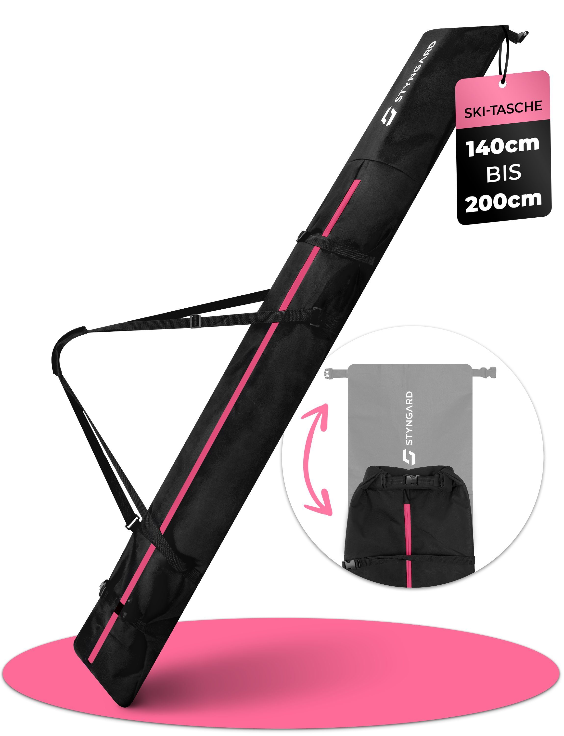 Styngard Skitasche HELSINKI, Skisack mit Rolltop [140 cm bis 200 cm]