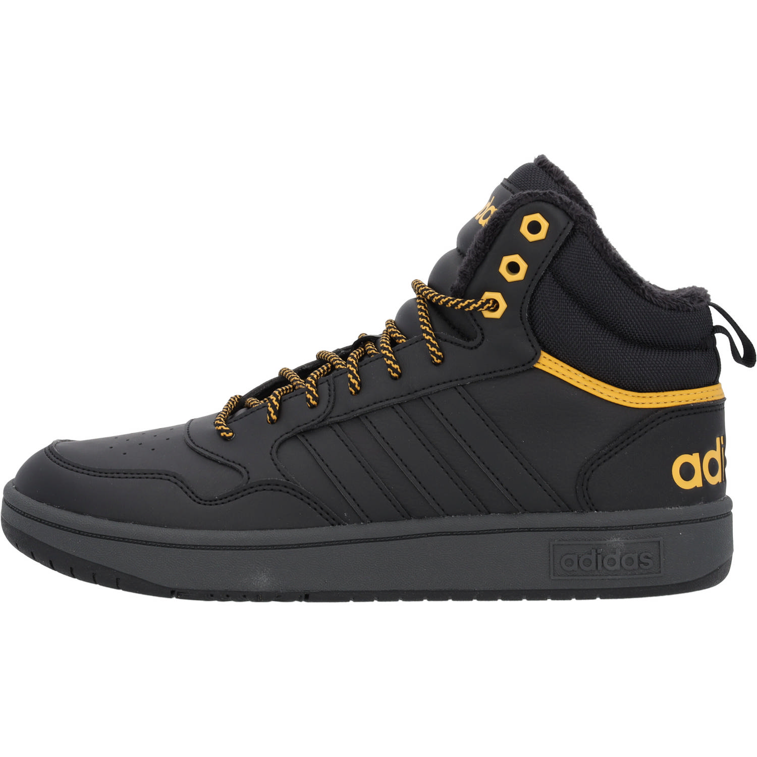 Adidas Hoops 3.0 MID M, Sneakers High, Herren, Schwarz (Black/Preyel)