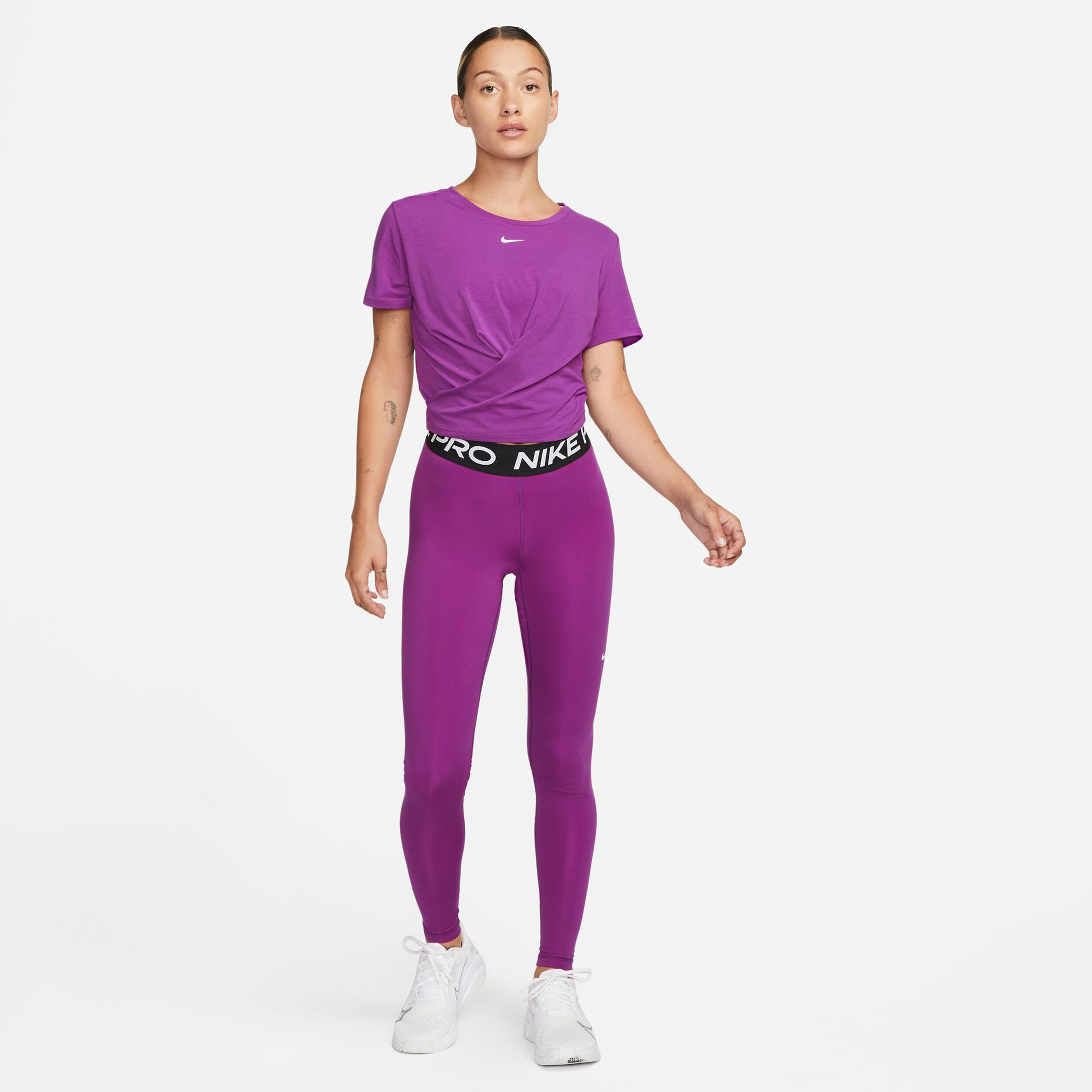 Pro Tight Damen - Berry, Schwarz