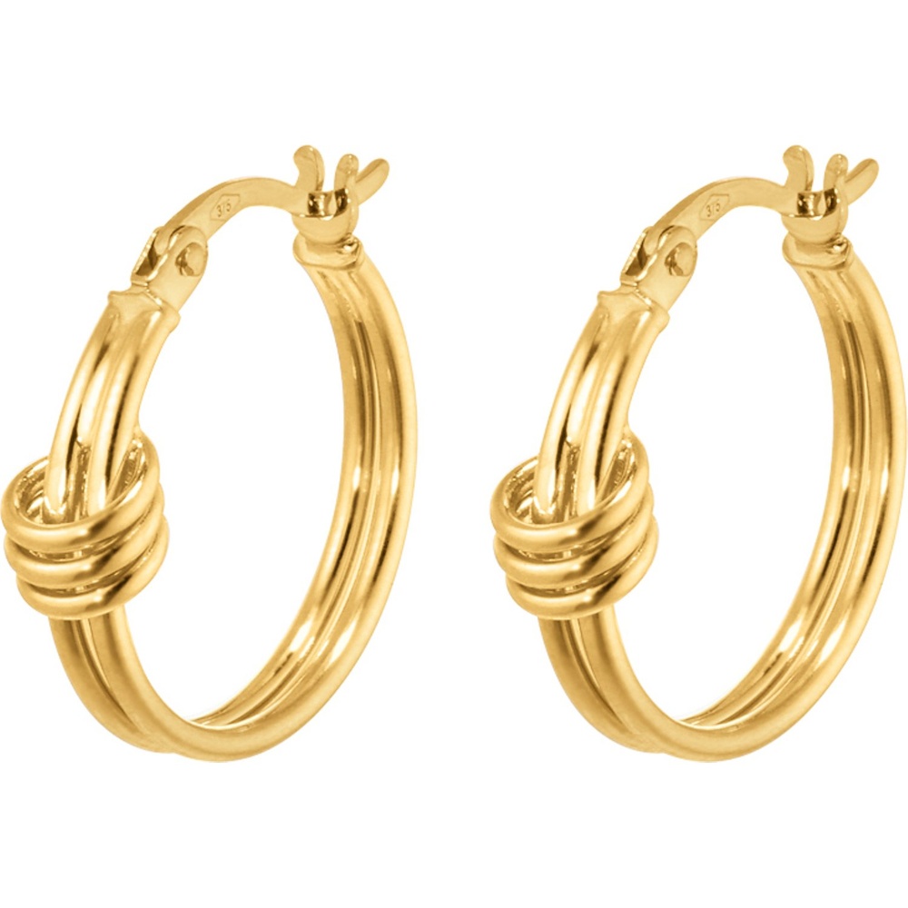 Valeria Créoles 375 Or jaune Boucles d'oreilles