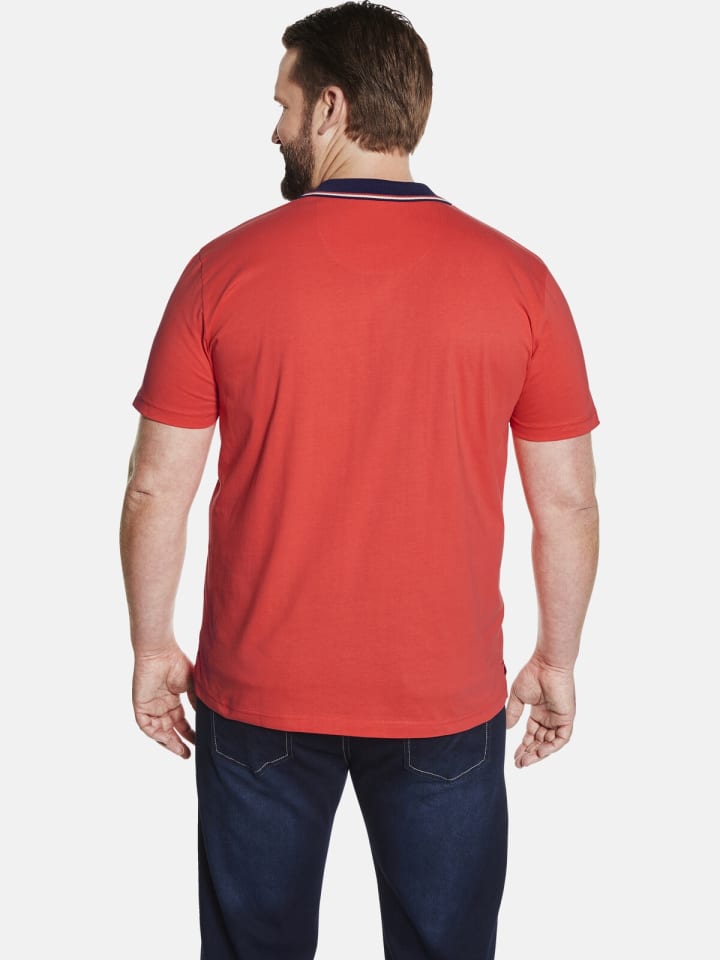 Charles Colby Doppelpack Poloshirt EARL LENN in rot dunkelblau günstig kaufen