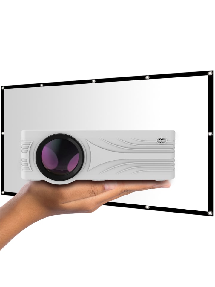 LA VAGUE LV-HD200 BUNDLE LED-Projektor inkl. LV-STA100FP in weiß günstig kaufen onesize