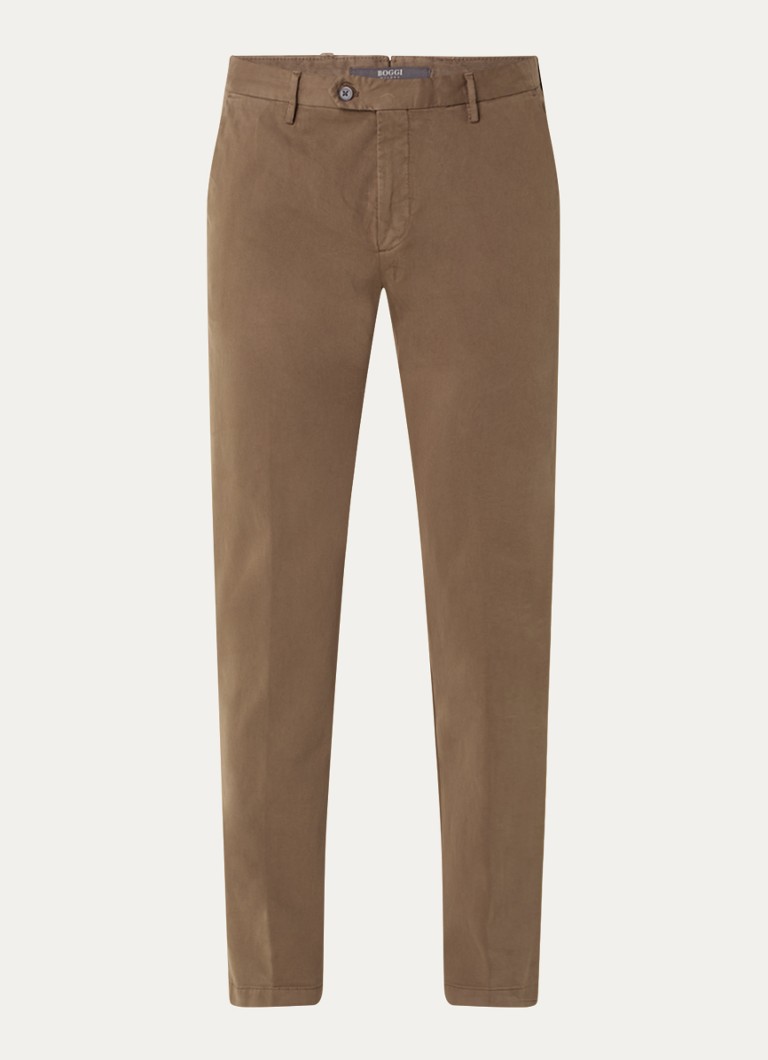 Pantaloni chino slim fit Boggi Milano cu buzunare interioare