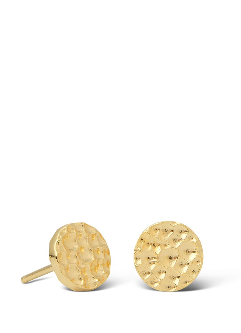 Casa Jewelry Bump S aranyozott bedugós fülbevaló