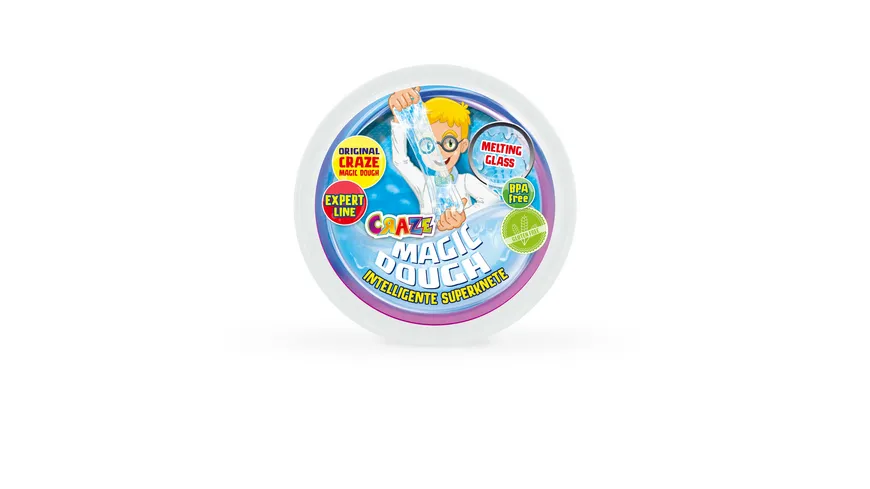 CRAZE - MAGIC DOUGH Dose mit 70gr intelligenter Superknete - flüssiges Glas 70 g