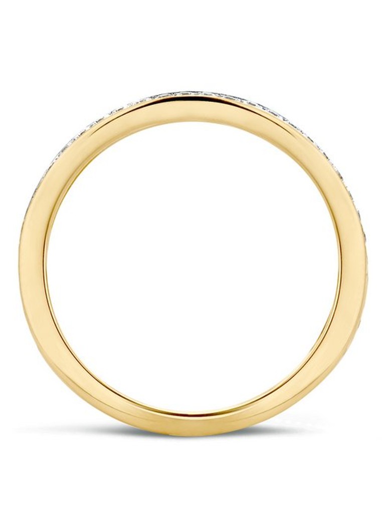Inel Blush din aur galben de 14k cu zirconiu cubic 1119BZI