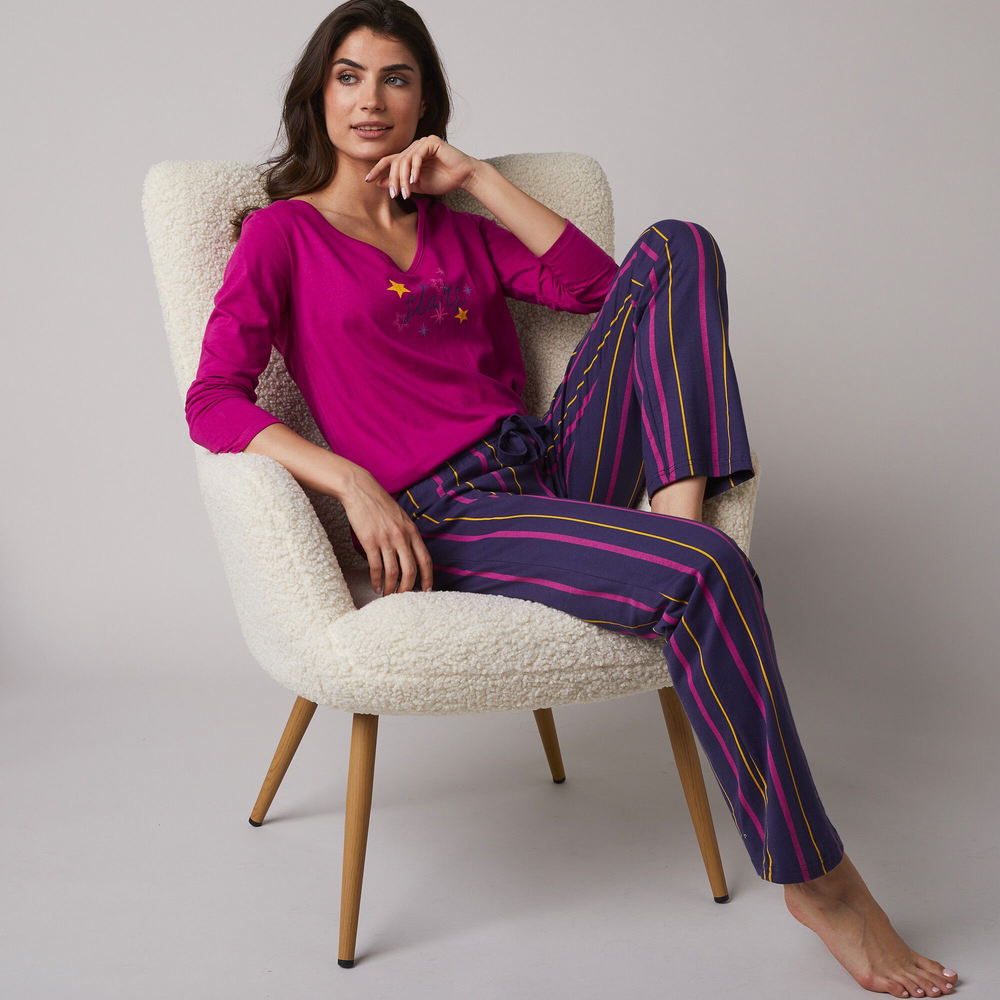 T-shirt de pyjama manches longues imprimé Estrella