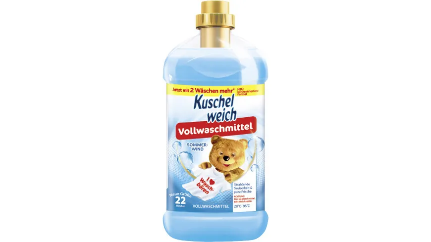 Kuschelweich Vollwaschmittel flüssig Sommerwind 22WL 1.1 l