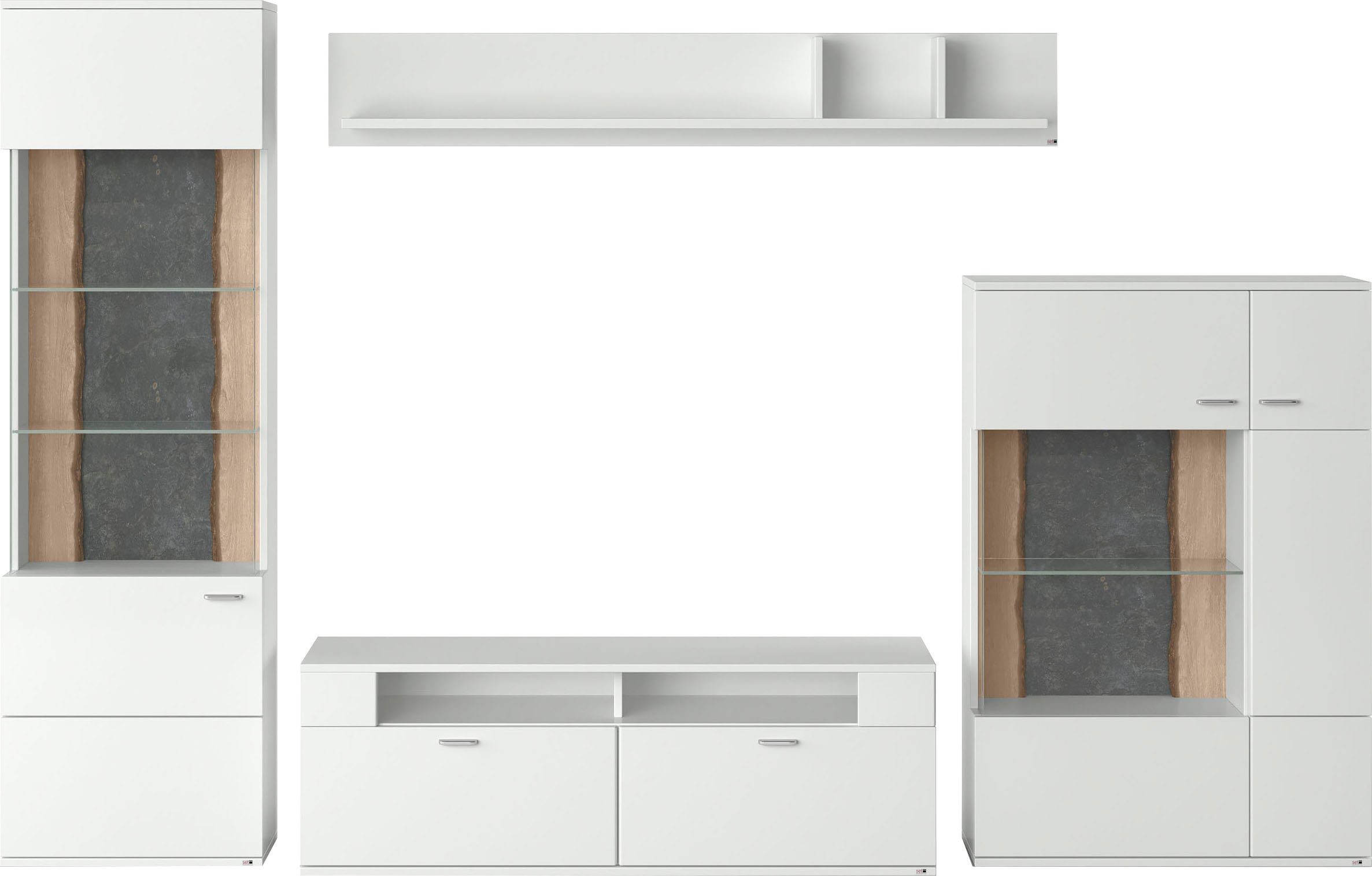 set one by Musterring Wohnwand TACOMA, (Set, 4-St), Typ 02, mit Wandboard