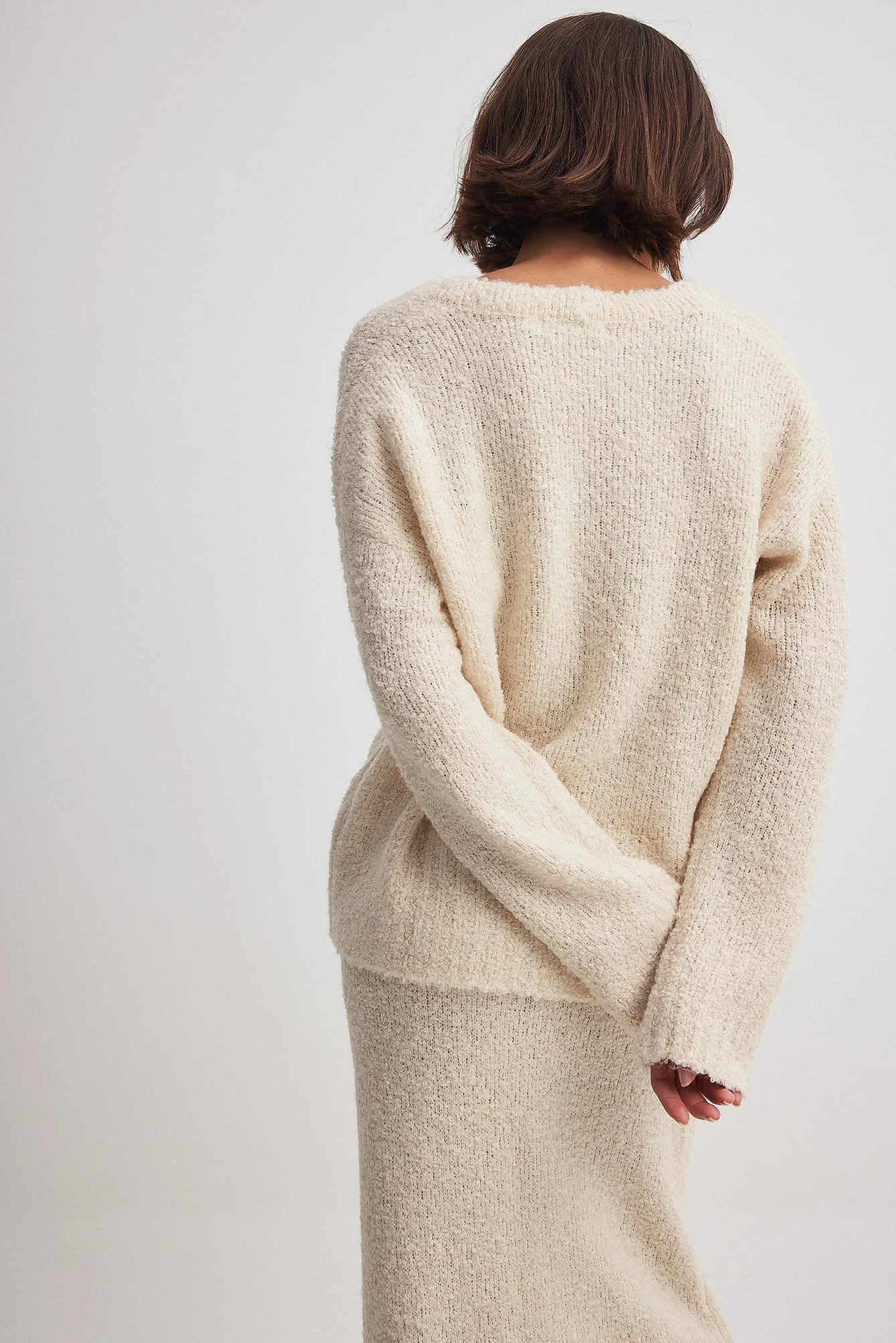 Strickpullover mit rundem Ausschnitt