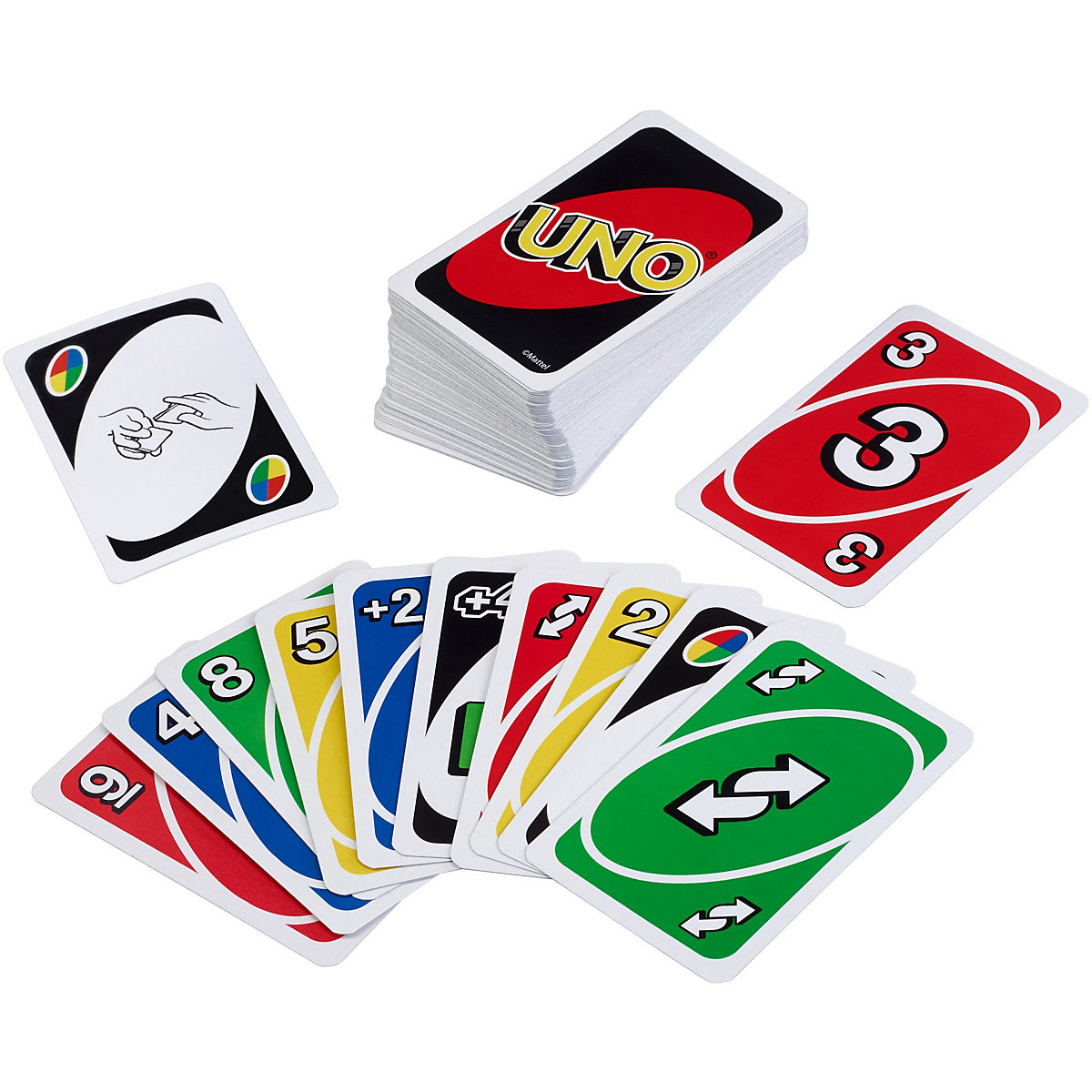 Mattel Games UNO Kartenspiel, Gesellschaftsspiel, Familienspiel, Kinderspiel