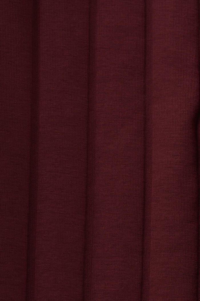 Ausgestellte Hose aus geripptem Jersey